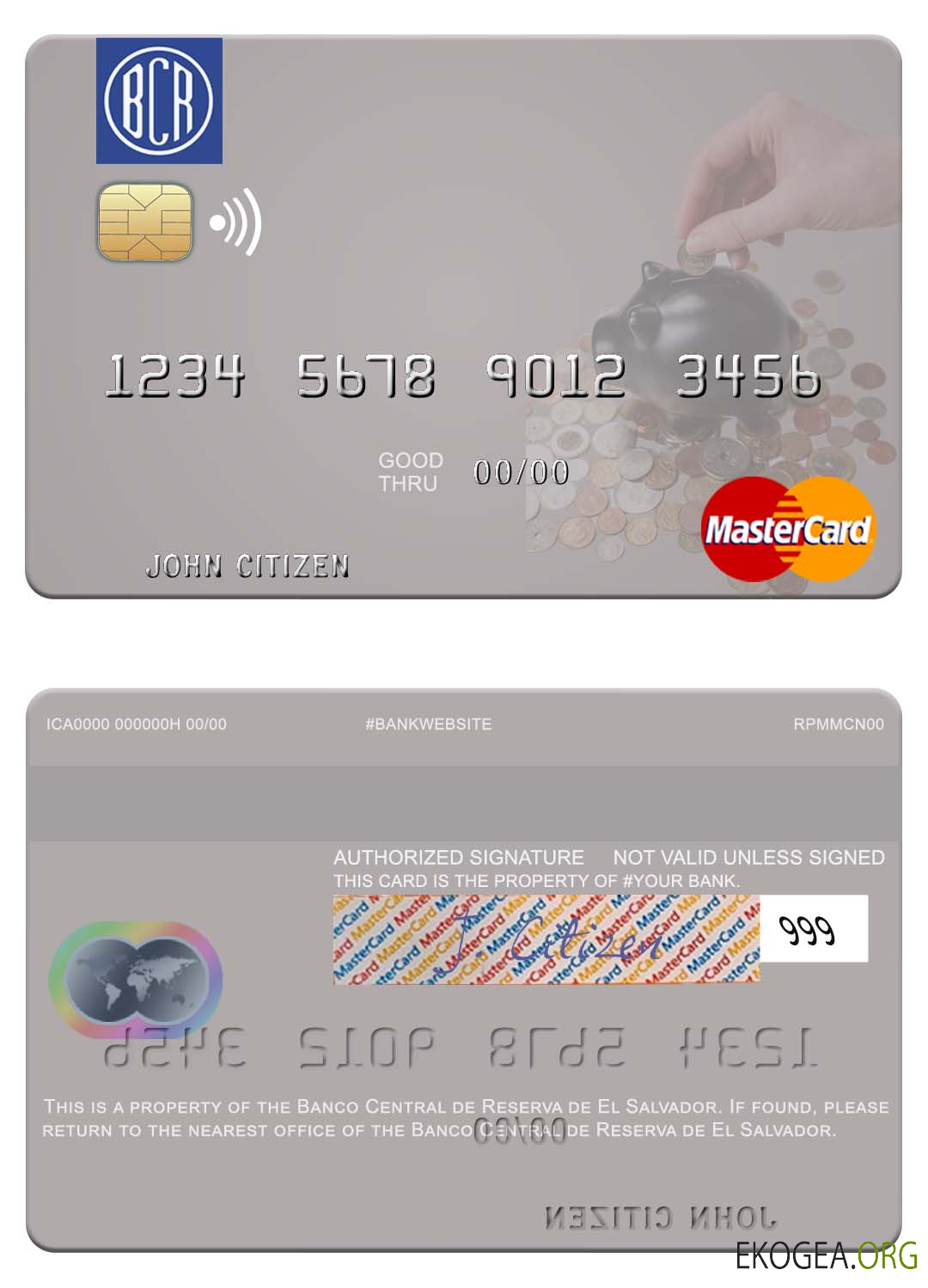 Mastercard de la Banco Central de Reserva de El Salvador du Salvador
